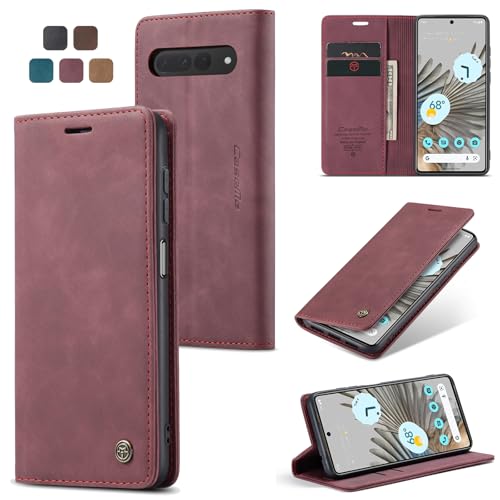 owlhold Handyhülle für Google Pixel 7 Pro Hülle Premium Lederhülle Weiches Vintage-Nubukleder Faltbare Ständer Schutzhülle Kartenfach Standfunktion stoßfest klapphülle Pixel 7 Pro -Weinrot owlhold Handyhülle für Google Pixel 7 Pro Hülle Premium Lederhülle Weiches Vintage-Nubukleder Faltbare Ständer Schutzhülle Kartenfach Standfunktion stoßfest klapphülle Pixel 7 Pro -Weinrot von owlhold
