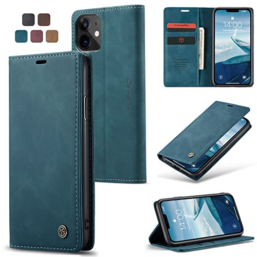 owlhold Handyhülle für iPhone 11 Hülle, Premium Lederhülle Weiches Vintage-Nubukleder Faltbare Ständer Klapphülle Kartenfach Standfunktion stoßfest Schutzhülle für iPhone 11 -Blaugrün owlhold Handyhülle für iPhone 11 Hülle, Premium Lederhülle Weiches Vintage-Nubukleder Faltbare Ständer Klapphülle Kartenfach Standfunktion stoßfest Schutzhülle für iPhone 11 -Blaugrün von owlhold