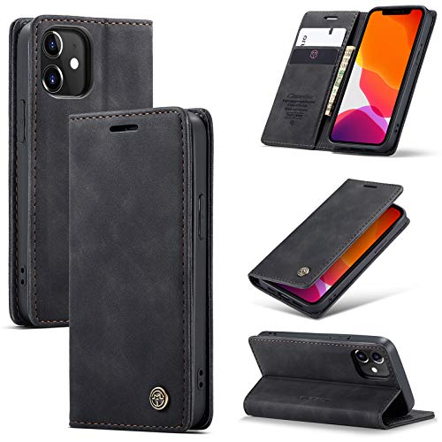 owlhold Handyhülle für iPhone 12/12 Pro Hülle, Premium Lederhülle Weiches Vintage-Nubukleder Faltbare Ständer Klapphülle Kartenfach Standfunktion stoßfest Schutzhülle für iPhone 12/12 Pro -Schwarz owlhold Handyhülle für iPhone 12/12 Pro Hülle, Premium Lederhülle Weiches Vintage-Nubukleder Faltbare Ständer Klapphülle Kartenfach Standfunktion stoßfest Schutzhülle für iPhone 12/12 Pro -Schwarz von owlhold