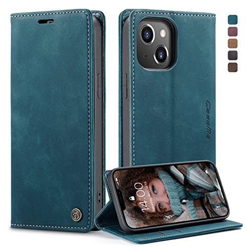 owlhold Handyhülle für iPhone 13 Hülle, Premium Lederhülle Weiches Vintage-Nubukleder Faltbare Ständer Klapphülle Kartenfach Standfunktion stoßfest Schutzhülle für iPhone 13 -Blaugrün owlhold Handyhülle für iPhone 13 Hülle, Premium Lederhülle Weiches Vintage-Nubukleder Faltbare Ständer Klapphülle Kartenfach Standfunktion stoßfest Schutzhülle für iPhone 13 -Blaugrün von owlhold
