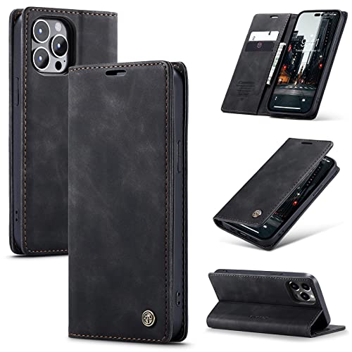 owlhold Handyhülle für iPhone 14 Pro MAX Hülle, Premium Lederhülle Weiches Vintage-Nubukleder Faltbare Ständer Klapphülle Kartenfach Standfunktion stoßfest Schutzhülle für iPhone 14 Pro MAX -Schwarz owlhold Handyhülle für iPhone 14 Pro MAX Hülle, Premium Lederhülle Weiches Vintage-Nubukleder Faltbare Ständer Klapphülle Kartenfach Standfunktion stoßfest Schutzhülle für iPhone 14 Pro MAX -Schwarz von owlhold