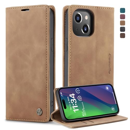 owlhold Handyhülle für iPhone 15 Hülle, Premium Lederhülle Weiches Vintage-Nubukleder Faltbare Ständer Klapphülle Kartenfach Standfunktion stoßfest Schutzhülle für iPhone 15 -Braun owlhold Handyhülle für iPhone 15 Hülle, Premium Lederhülle Weiches Vintage-Nubukleder Faltbare Ständer Klapphülle Kartenfach Standfunktion stoßfest Schutzhülle für iPhone 15 -Braun von owlhold