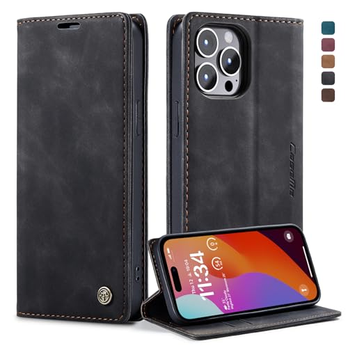 owlhold Handyhülle für iPhone 15 Pro MAX Hülle, Premium Lederhülle Weiches Vintage-Nubukleder Faltbare Ständer Klapphülle Kartenfach Standfunktion stoßfest Schutzhülle für iPhone 15 Pro MAX -Schwarz owlhold Handyhülle für iPhone 15 Pro MAX Hülle, Premium Lederhülle Weiches Vintage-Nubukleder Faltbare Ständer Klapphülle Kartenfach Standfunktion stoßfest Schutzhülle für iPhone 15 Pro MAX -Schwarz von owlhold