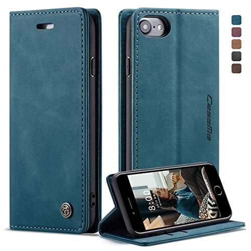 owlhold Handyhülle für iPhone SE 2022/SE 2020/iPhone 8/7 Hülle, Premium Lederhülle Weiches Vintage-Nubukleder Faltbare Ständer Klapphülle Kartenfach Standfunktion stoßfest Schutzhülle -Blaugrün owlhold Handyhülle für iPhone SE 2022/SE 2020/iPhone 8/7 Hülle, Premium Lederhülle Weiches Vintage-Nubukleder Faltbare Ständer Klapphülle Kartenfach Standfunktion stoßfest Schutzhülle -Blaugrün von owlhold