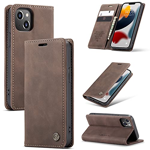 owlhold Handyhülle iPhone 13 Mini hülle klapphülle Premium Lederhülle Weiches Vintage-Nubukleder Faltbare Ständer Schutzhülle Kartenfach Standfunktion hülle iPhone 13 Mini - Kaffee owlhold Handyhülle iPhone 13 Mini hülle klapphülle Premium Lederhülle Weiches Vintage-Nubukleder Faltbare Ständer Schutzhülle Kartenfach Standfunktion hülle iPhone 13 Mini - Kaffee von owlhold