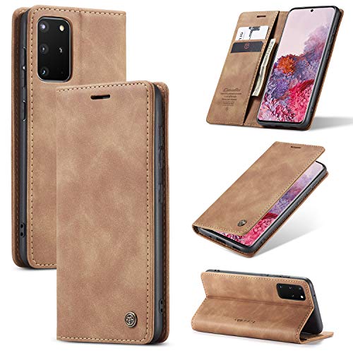 owlhold Hülle Samsung S20 Plus klapphülle Premium Lederhülle Weiches Vintage-Nubukleder Faltbare Ständer Schutzhülle Kartenfach Standfunktion klapphülle Samsung Galaxy S20 Plus 5G -Braun owlhold Hülle Samsung S20 Plus klapphülle Premium Lederhülle Weiches Vintage-Nubukleder Faltbare Ständer Schutzhülle Kartenfach Standfunktion klapphülle Samsung Galaxy S20 Plus 5G -Braun von owlhold