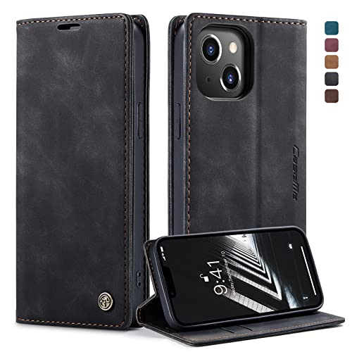 owlhold Hülle iPhone 14 Plus klapphülle Premium Lederhülle Weiches Vintage-Nubukleder Faltbare Ständer Schutzhülle Kartenfach Standfunktion stoßfest Handyhülle iPhone 14 Plus -Schwarz owlhold Hülle iPhone 14 Plus klapphülle Premium Lederhülle Weiches Vintage-Nubukleder Faltbare Ständer Schutzhülle Kartenfach Standfunktion stoßfest Handyhülle iPhone 14 Plus -Schwarz von owlhold