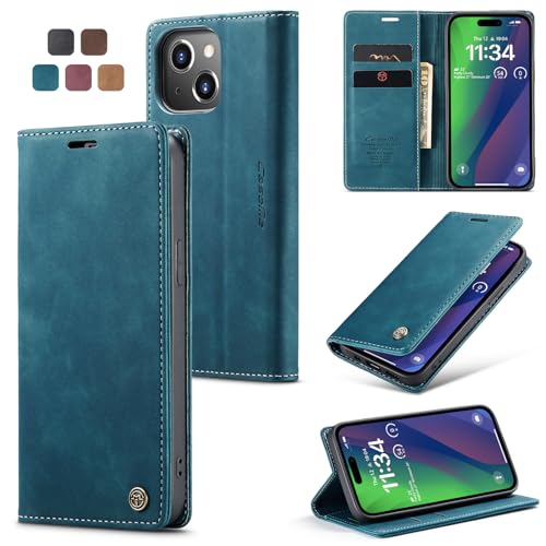 owlhold Hülle iPhone 15 Plus klapphülle Premium Lederhülle Weiches Vintage-Nubukleder Faltbare Ständer Schutzhülle Kartenfach Standfunktion stoßfest Handyhülle iPhone 15 Plus -Blaugrün owlhold Hülle iPhone 15 Plus klapphülle Premium Lederhülle Weiches Vintage-Nubukleder Faltbare Ständer Schutzhülle Kartenfach Standfunktion stoßfest Handyhülle iPhone 15 Plus -Blaugrün von owlhold