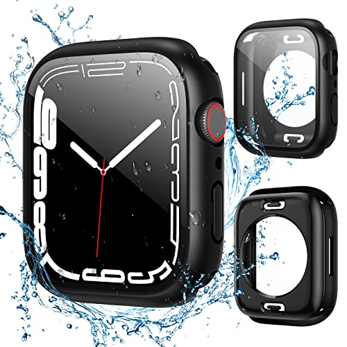 owlhold Wasserdicht Hülle für Apple Watch Series 6/SE/5/4 40mm, 360 Grad Cover mit eingebautem Panzerglas Displayschutz Outdoor Case IP68 Schutzhülle für Apple Watch Series 6/SE/5/4 40mm -Schwarz von owlhold