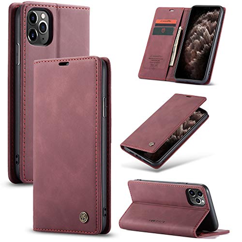 owlhold hülle iPhone 11 Pro klapphülle Premium Lederhülle Weiches Vintage-Nubukleder Faltbare Ständer Schutzhülle Kartenfach Standfunktion stoßfest Handyhülle iPhone 11 Pro -Weinrot owlhold hülle iPhone 11 Pro klapphülle Premium Lederhülle Weiches Vintage-Nubukleder Faltbare Ständer Schutzhülle Kartenfach Standfunktion stoßfest Handyhülle iPhone 11 Pro -Weinrot von owlhold