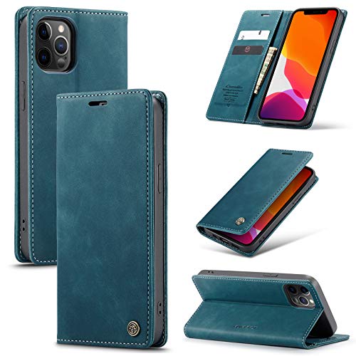 owlhold hülle iPhone 12 Pro Max klapphülle Premium Lederhülle Weiches Vintage-Nubukleder Faltbare Ständer Schutzhülle Kartenfach Standfunktion stoßfest Handyhülle iPhone 12 Pro Max -Blaugrün owlhold hülle iPhone 12 Pro Max klapphülle Premium Lederhülle Weiches Vintage-Nubukleder Faltbare Ständer Schutzhülle Kartenfach Standfunktion stoßfest Handyhülle iPhone 12 Pro Max -Blaugrün von owlhold