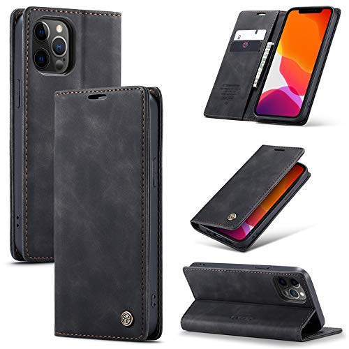 owlhold hülle iPhone 12 Pro Max klapphülle Premium Lederhülle Weiches Vintage-Nubukleder Faltbare Ständer Schutzhülle Kartenfach Standfunktion stoßfest Handyhülle iPhone 12 Pro Max -Schwarz owlhold hülle iPhone 12 Pro Max klapphülle Premium Lederhülle Weiches Vintage-Nubukleder Faltbare Ständer Schutzhülle Kartenfach Standfunktion stoßfest Handyhülle iPhone 12 Pro Max -Schwarz von owlhold