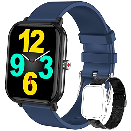 Smartwatch für Herren, Fitness-Tracker, 1,7 Zoll, Touchscreen, Smartwatch, IP68, wasserdicht, Herzfrequenz/Körpertemperatur/Schrittzähler, Aktivitäts-Tracker für iPhone Android Smartwatch für Herren, Fitness-Tracker, 1,7 Zoll, Touchscreen, Smartwatch, IP68, wasserdicht, Herzfrequenz/Körpertemperatur/Schrittzähler, Aktivitäts-Tracker für iPhone Android von paazomu
