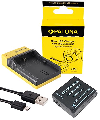 2in1-SET Slim Ladegerät + Akku für die Panasonic Lumix TZ81 TZ91 und LX100 - kompatibel mit Panasonic Akku DMW BLG10 / BLG10E - Ladeschale mit microUSB 2in1-SET Slim Ladegerät + Akku für die Panasonic Lumix TZ81 TZ91 und LX100 - kompatibel mit Panasonic Akku DMW BLG10 / BLG10E - Ladeschale mit microUSB von pabuTEL-Bundle