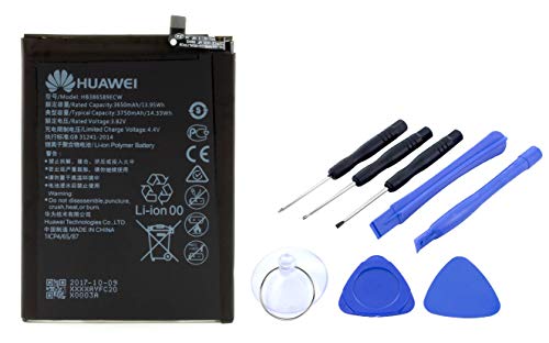 Akku für Huawei Mate 20 Lite / P10 Plus | Li-Ion Ersatzakku mit 3750mAh inklusive Werkzeug Set von pabuTEL-Bundle