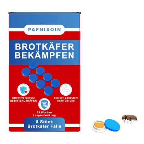 Pafnisoin Brotkäfer Bekämpfen 8 Stück Brotkäfer Falle Pheromonfalle gegen Brotkäfer Teppichkäfer Bekämpfen Pafnisoin Brotkäfer Bekämpfen 8 Stück Brotkäfer Falle Pheromonfalle gegen Brotkäfer Teppichkäfer Bekämpfen von pafnisoin