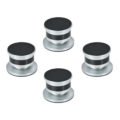 Pailvens Lautsprecher Spikes 4er Set, Subwoofer Spikes mit innovativer Kohlefaserabschirmung, Lautsprecher Füße Höhenverstellbar, Boxenständer Lautsprecherständer für CD DVD-Player, Silber Pailvens Lautsprecher Spikes 4er Set, Subwoofer Spikes mit innovativer Kohlefaserabschirmung, Lautsprecher Füße Höhenverstellbar, Boxenständer Lautsprecherständer für CD DVD-Player, Silber von pailvens