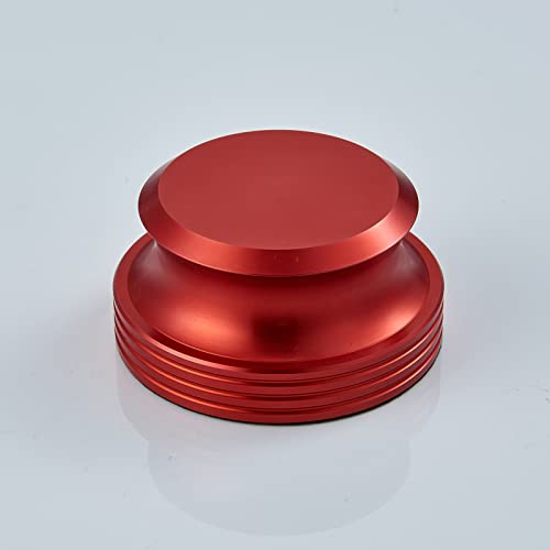 Pailvens Plattenspieler Stabilisator Gewichtsstabilisator, Schallplattengewicht Single Low Profile 400g, Disc Record Gewicht für LP-Vinyl-Plattenspieler, Rot von pailvens