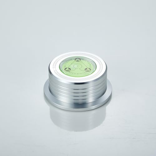 Pailvens Plattenspieler Stabilisator Gewichtsstabilisator, Schallplattengewicht mit eingebaute hochpräzise Wasserwaage, Disc Record Gewicht für LP-Vinyl-Plattenspieler, Silber Pailvens Plattenspieler Stabilisator Gewichtsstabilisator, Schallplattengewicht mit eingebaute hochpräzise Wasserwaage, Disc Record Gewicht für LP-Vinyl-Plattenspieler, Silber von pailvens