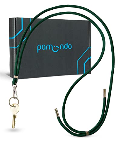 pamindo Schlüsselband - praktische Schlüsselkette mit Karabiner - Universalkette für Schlüsselbund - Band für Schlüssel -Schlüsselanhänger Grün von pamindo