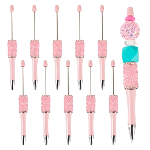 pandahall Kristall-Kugelschreiber aus Kunststoff, glitzernde Diamant-Strass, Perlenstift für Lehrer, Schule, Büro, Bastelbedarf, Hot Pink, 10 Stück pandahall Kristall-Kugelschreiber aus Kunststoff, glitzernde Diamant-Strass, Perlenstift für Lehrer, Schule, Büro, Bastelbedarf, Hot Pink, 10 Stück von pandahall