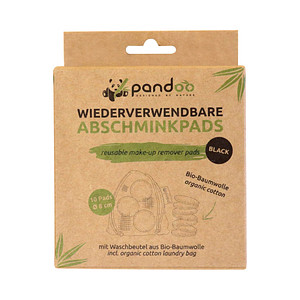 pandoo Abschminkpads waschbar 1-lagig schwarz, 10 St. pandoo Abschminkpads waschbar 1-lagig schwarz, 10 St. von pandoo