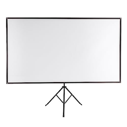 80 Zoll Projektionswand mit Stativ, Projektor Beamer Leinwand 16:9 4K HD Tragbare Leinwand für Heimkino Indoor Outdoor Filme Einfach zu Montieren und Verstellbare Höhe 80 Zoll Projektionswand mit Stativ, Projektor Beamer Leinwand 16:9 4K HD Tragbare Leinwand für Heimkino Indoor Outdoor Filme Einfach zu Montieren und Verstellbare Höhe von panfudongk