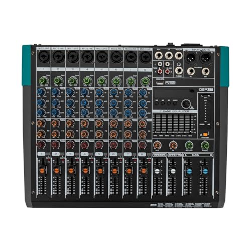 Mischpult DJ Mixer Audio Mixer Mini Mischpult Digital Bluetooth XLR 8 Kanäle 256 Hall Effekte Phantomspeisung Kompaktes Studio Live Streaming von panfudongk