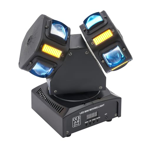 Moving Head Dj Licht Disco Licht Partylicht Led Bar Dmx Dmx Licht Bühnenbeleuchtung Schwarz 120W 8 LEDs RGBW IP22 540 Grad Scan 360 Grad Rotation für Hochzeit Club von panfudongk