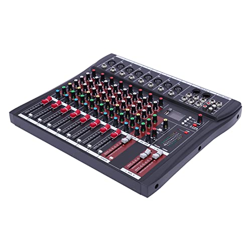 Professioneller Rührgerät | Mischpult Audio DJ Mixer Soundboard Konsole 8-Kanal Tischsystem USB Schnittstelle +48V Phantom Power von panfudongk