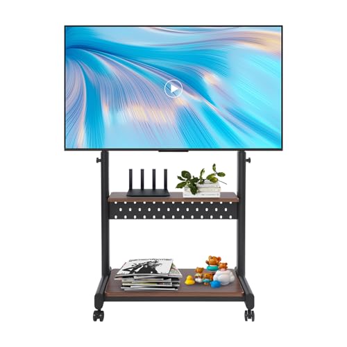 TV Lift elektrisch Schrank Bett mit TV Lift Kommode TV Lift unterm Bett geeignet für 43-86 Zoll Fernseher verstellbare Höhe robust und mobil (Schwarz) von panfudongk