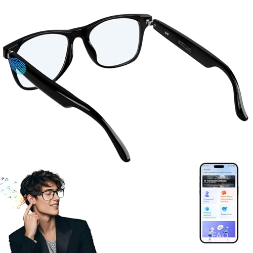 AI Intelligente Brille mit 143 Sprachen Sprachübersetzer, Sprachassistent und Open Ear Mikrofon, Bluetooth Audio Blaulichtfilter Brille Unterstützt Ubersetzer, Musik, Telefonanrufe, Business, Reisen AI Intelligente Brille mit 143 Sprachen Sprachübersetzer, Sprachassistent und Open Ear Mikrofon, Bluetooth Audio Blaulichtfilter Brille Unterstützt Ubersetzer, Musik, Telefonanrufe, Business, Reisen von panthem