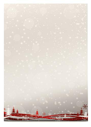 Weihnachtsbriefpapier | Fest der Liebe | 100 Blatt weihnachtliches Motivpapier DIN A4 | Briefpapier von paperandpicture.de