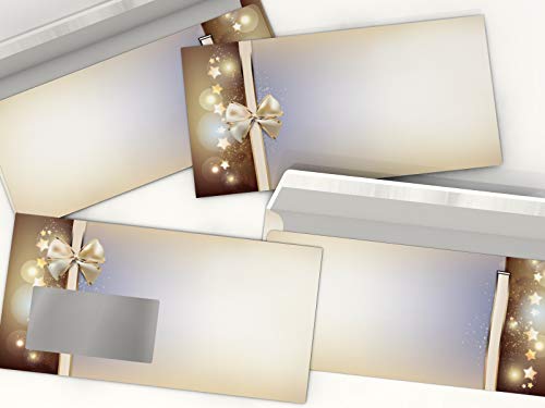 Weihnachtsbriefumschlag | Sternen Nebel | 10 Umschläge | Kuvert im DIN LANG-Format | weihnachtliches Motiv | Briefumschlag DIN LANG von paperandpicture.de