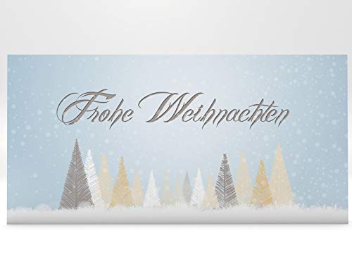 Weihnachtskarten | Winterlicher Märchenwald | 50 weihnachtliche Karten DIN LANG | Grußkarte von paperandpicture.de