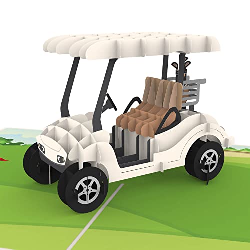 papercrush® Pop-Up Karte Golf - 3D Geburtstagskarte oder Geldgeschenk für Golfer & Golferin, Gutschein für Golfen - Besondere Geschenkkarte für Golfspieler, Lustiges Golfgeschenk für Frauen & Männer von papercrush