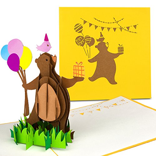 papercrush® Pop-Up Karte Kindergeburtstag - 3D Geburtstagskarte für Mädchen und Jungen, Kinder Glückwunschkarte, Geschenkkarte zum Kinder-Geburtstag von papercrush