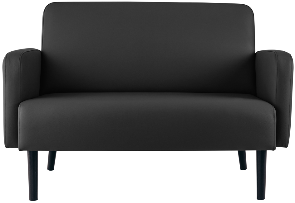 PAPERFLOW 2-Sitzer Sofa LISBOA, Kunstlederbezug, schwarz PAPERFLOW 2-Sitzer Sofa LISBOA, Kunstlederbezug, schwarz von paperflow