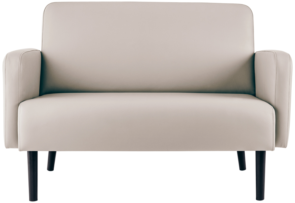 PAPERFLOW 2-Sitzer Sofa LISBOA, Kunstlederbezug, weiß von paperflow