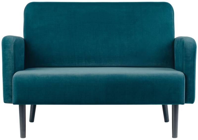 PAPERFLOW 2-Sitzer Sofa LISBOA, Samtbezug, grün von paperflow