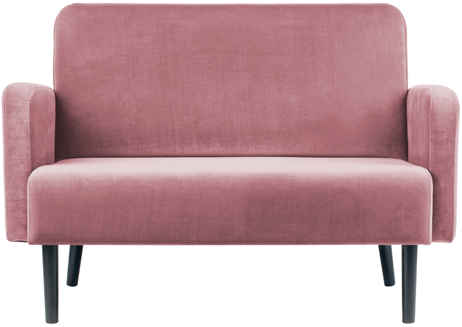 PAPERFLOW 2-Sitzer Sofa LISBOA, Samtbezug, pink von paperflow