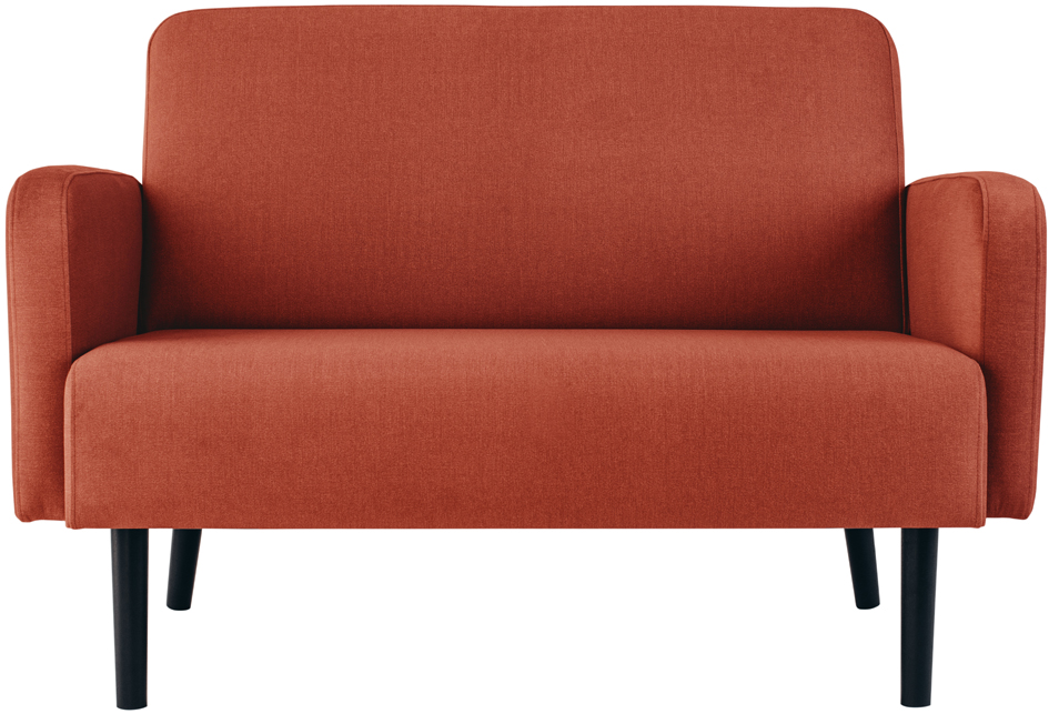 PAPERFLOW 2-Sitzer-Sofa LISBOA, Samtbezug, rost von paperflow