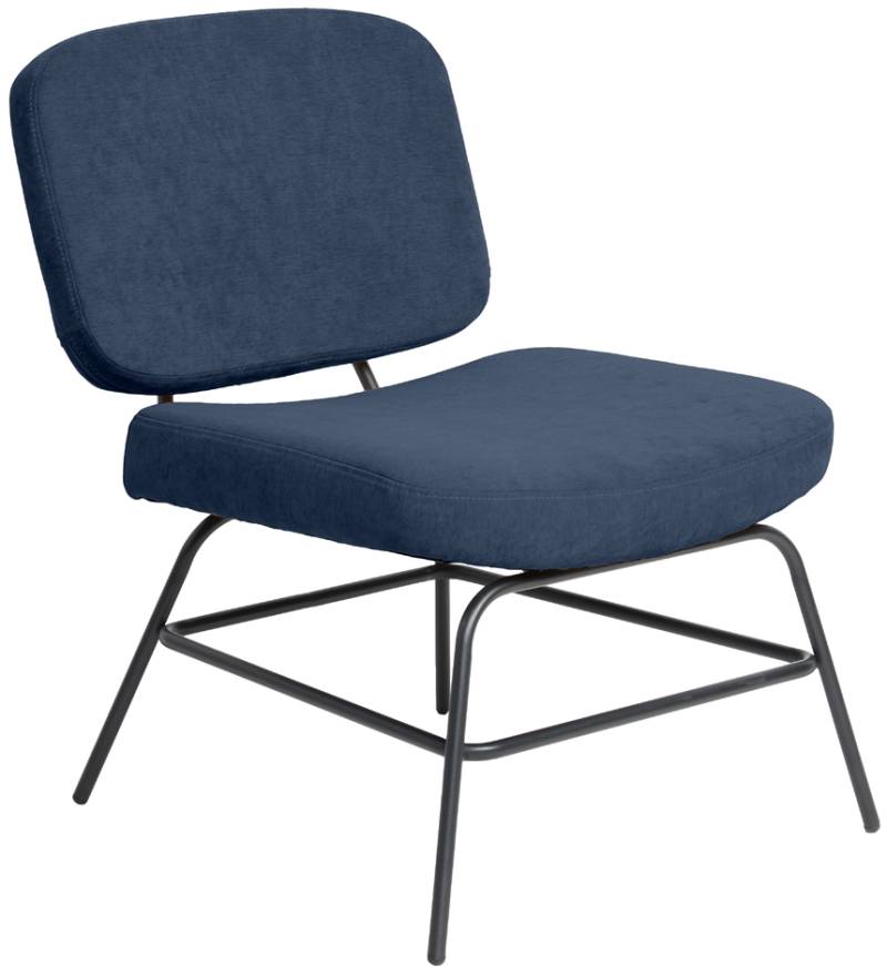 PAPERFLOW Besuchersessel CURVE, blau von paperflow