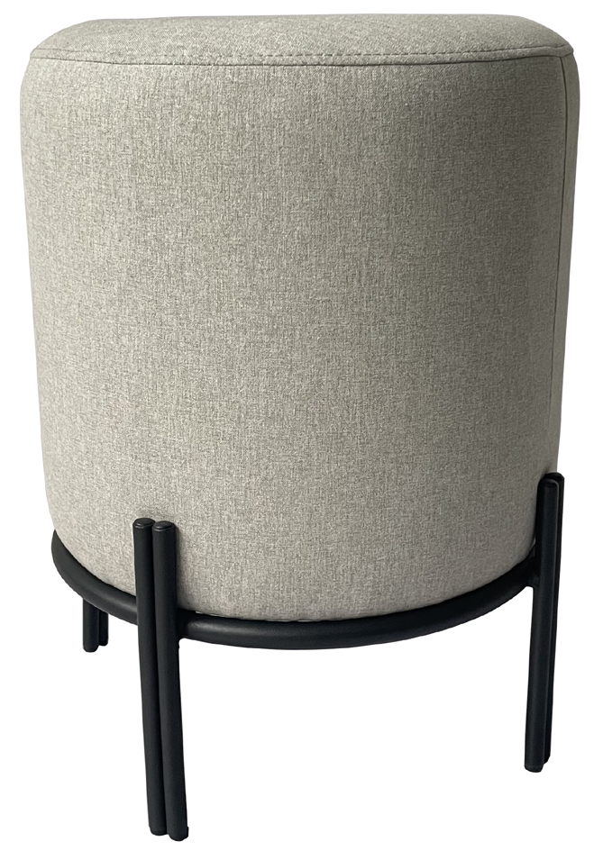 PAPERFLOW Hocker NEST, rund, Stoffbezug: grau von paperflow