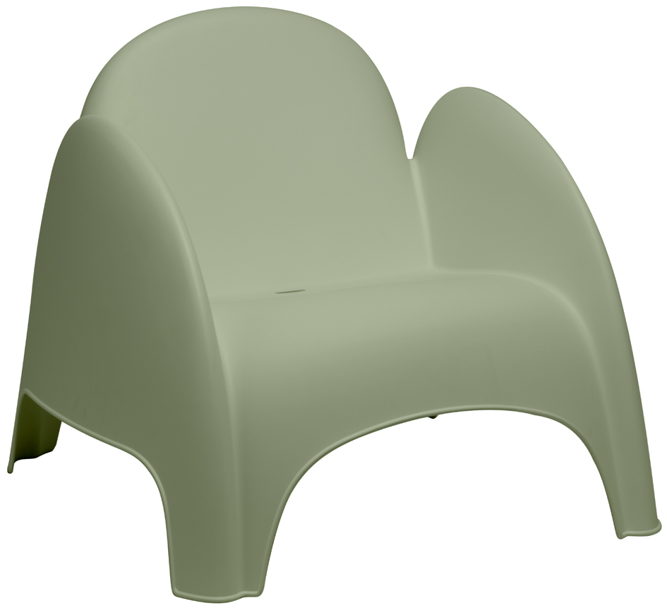 PAPERFLOW Kunststoff-Sessel DUMBO, grün, 4er Set von paperflow