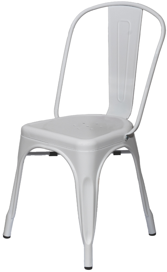 PAPERFLOW Outdoor-Besucherstuhl URBAN, 2er Set, weiß von paperflow