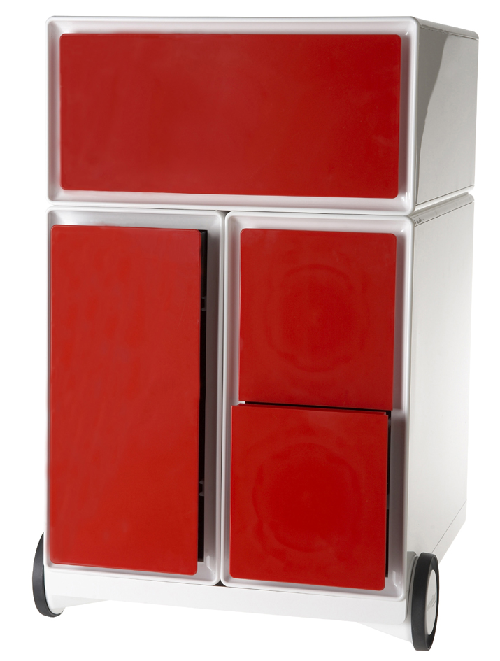 PAPERFLOW Rollcontainer , easyBox, , 1 Schub, weiß / rot PAPERFLOW Rollcontainer , easyBox, , 1 Schub, weiß / rot von paperflow