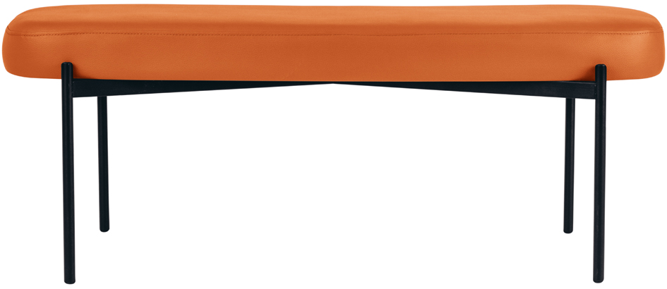 PAPERFLOW Sitzbank GAIA, Größe L, Kunstlederbezug, orange von paperflow