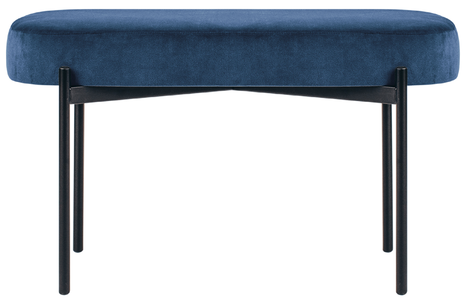PAPERFLOW Sitzbank GAIA, Größe M, Samtbezug, blau von paperflow