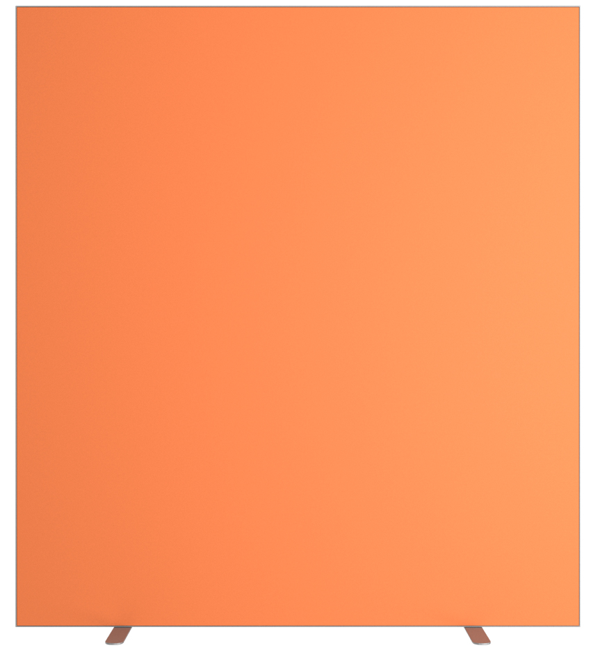 PAPERFLOW Trennwand easyScreen, Textiloberfläche, orange von paperflow